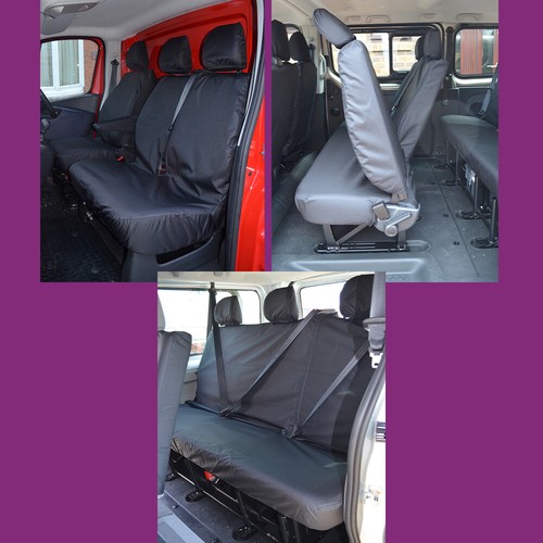 Black waterproof seat - black, covers