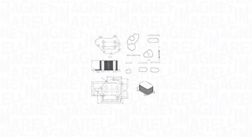 Engine oil cooler for - oil,
