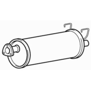 Centre exhaust middle silencer - centre,