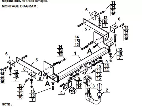 Detachable swan neck - neck, tow