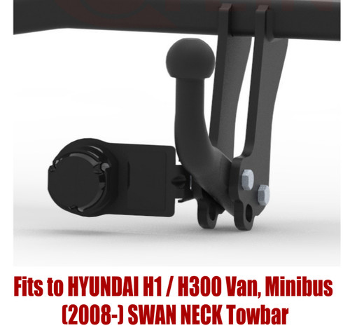 Swan neck tow - swan, bar
