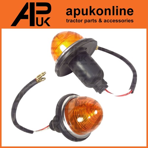 Amber dome indicator - 2x, light
