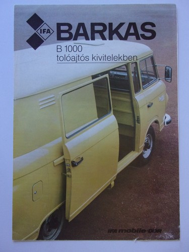 Barkas b1000 minibus orig 1987 - b1000,