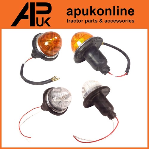Amber clear dome light - amber,