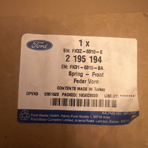 Genuine new front - genuine, coil